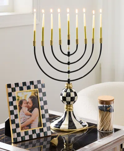 Mackenzie-childs Courtly Check Menorah In Multi