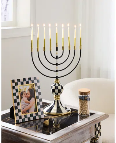 Mackenzie-childs Courtly Check Menorah In Multi