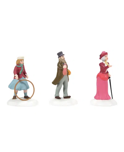 Department Five Victorian Friends And Neighbors, Set Of 3 In Multi