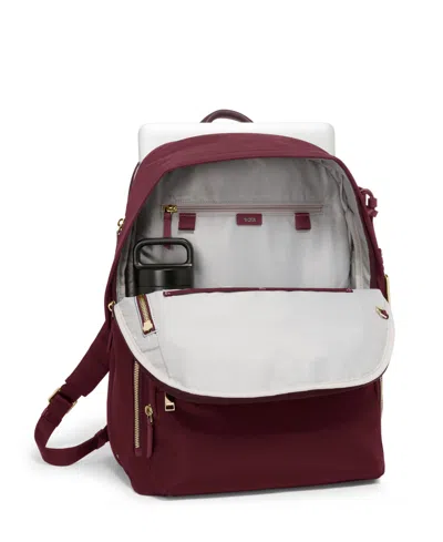 Tumi Nylon Celina Backpack In Burgundy