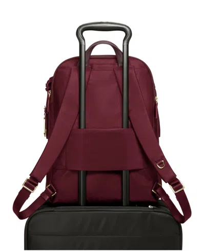 Tumi Nylon Celina Backpack In Burgundy