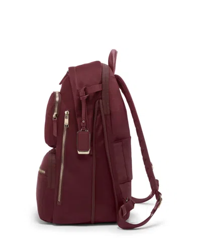 Tumi Nylon Celina Backpack In Burgundy