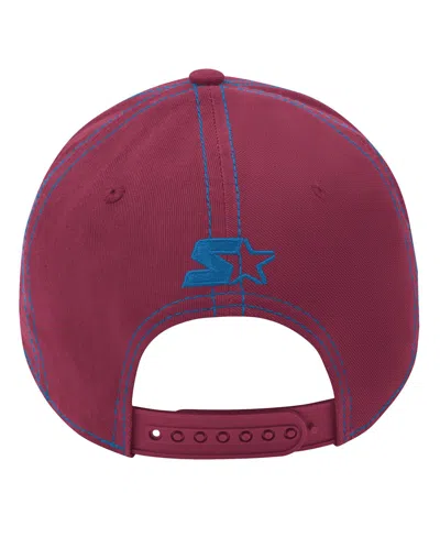 Starter Men's Burgundy Colorado Avalanche Sphere Ii Curved Starfit Adjustable Hat In Burgundy