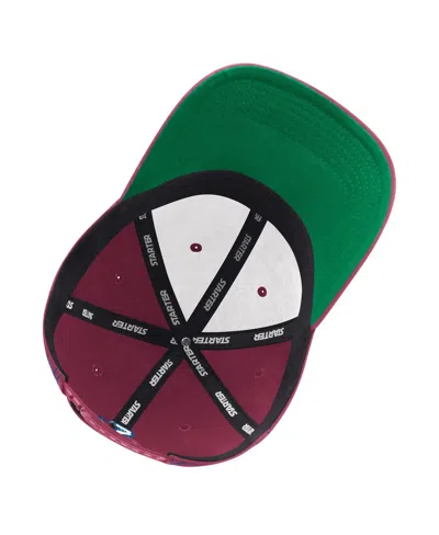 Starter Men's Burgundy Colorado Avalanche Sphere Ii Curved Starfit Adjustable Hat In Burgundy