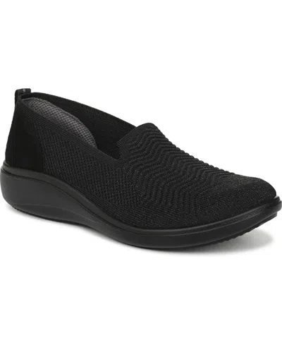 Lifestride Women's Boulevard Washable Round Toe Slip Ons In Black