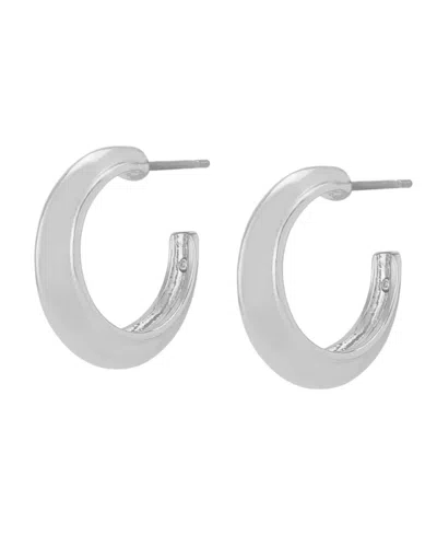 Steve Madden Gold Boho Chubby Hoop Earrings In Silver