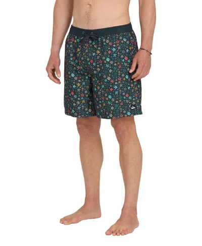 Quiksilver Men's Everyday Volley Ditsy Floral Swim Shorts In Green