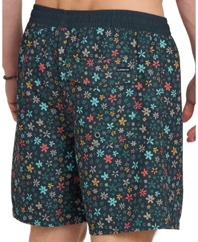 Quiksilver Men's Everyday Volley Ditsy Floral Swim Shorts In Green