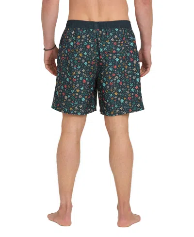 Quiksilver Men's Everyday Volley Ditsy Floral Swim Shorts In Green