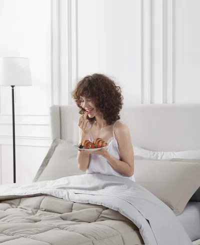 Nestl Luxury Soft Reversible 7-pc. Comforter Set, King In Sand