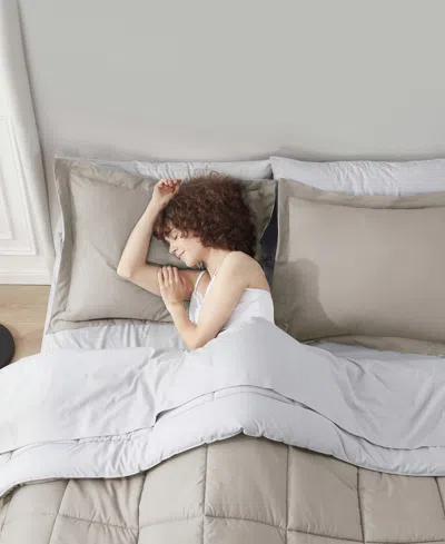 Nestl Luxury Soft Reversible 7-pc. Comforter Set, King In Sand