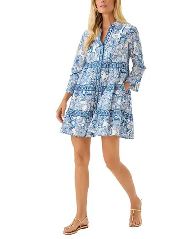Lilly Pulitzer Angie Shirtdress In Blue
