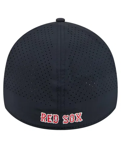 New Era Men's Navy Boston Red Sox 39thirty A-frame Perforated Flex Hat In Blue