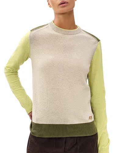 Rag & Bone Taron Colorblock Wool Sweater In Multi