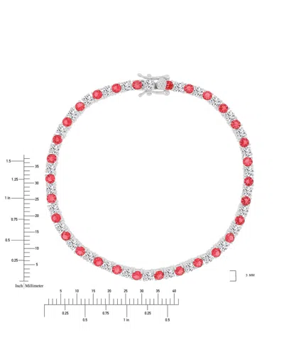 Macy's Round-cut Cubic Zirconia Bracelet In Sterling Silver In Multi