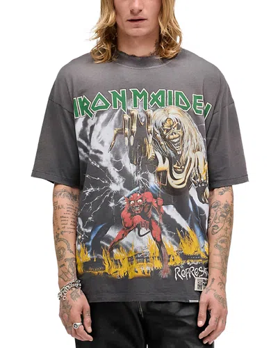 Represent Iron Maiden Number Of Beast T-shirt In Gray