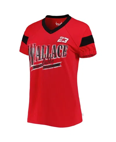Touché Women's Red Bubba Wallace Pre-game V-neck T-shirt In Red