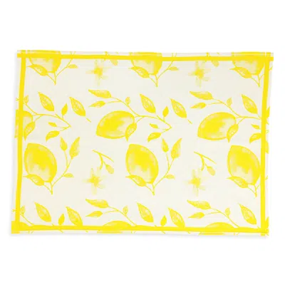 Vietri Strofinaccio Lemons Dish Towels, Set Of 2 In Yellow