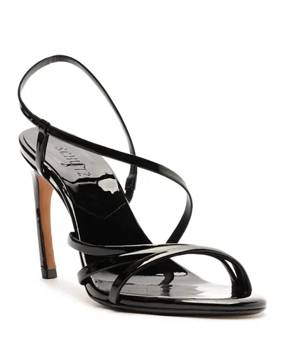 Schutz Annie Curve Heeled Sandal In Black, Women's At Urban Outfitters In Black