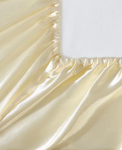 Jessica Simpson Silky Satin 3-pc. Sheet Set, Twin In Yellow