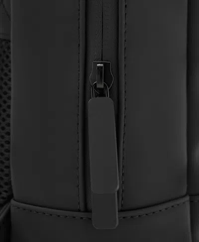Mango Men's Rubberized Flap Closure Backpack In Black