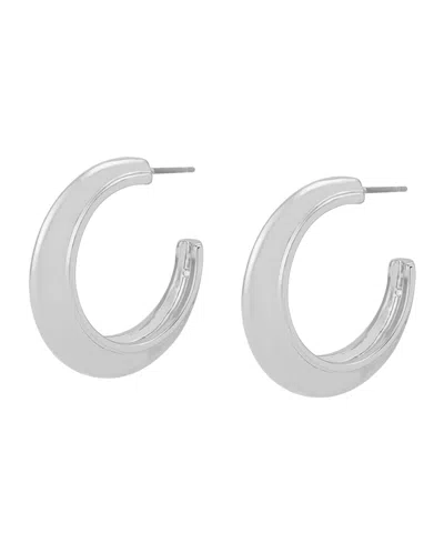 Steve Madden Gold Boho Chubby Hoop Earrings In Silver