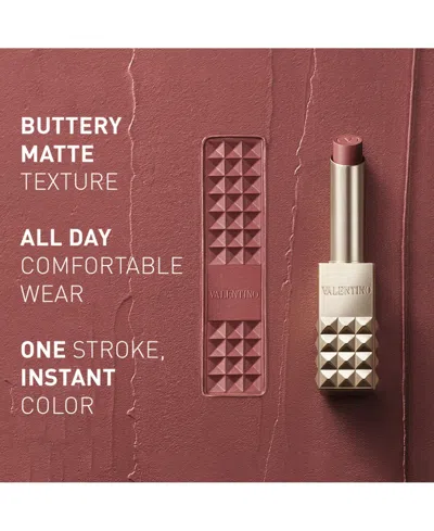 Valentino Spike  Buttery Matte Lipstick Dramatic Brown 1.6 Oz/28.3 G
