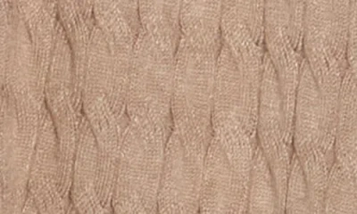 Cyrus Cable Knit Cardigan In Brown