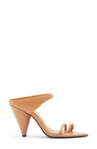 Rebecca Minkoff Toe Ring Pointed Toe Slide Sandal In Neutral