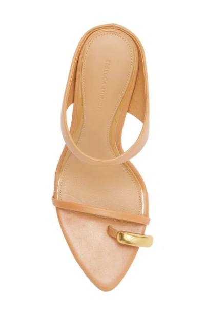 Rebecca Minkoff Toe Ring Pointed Toe Slide Sandal In Neutral