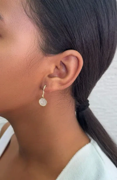 Adornia Cubic Zirconia Pebble Wavy Drop Earrings In Gold