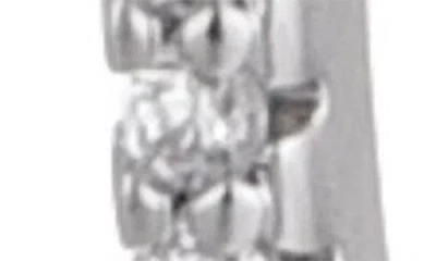 Adornia Cubic Zirconia Inside Out Hoop Earrings In Silver