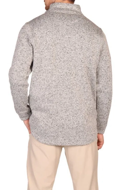 Tailorbyrd Snap Placket Knit Pullover In Gray