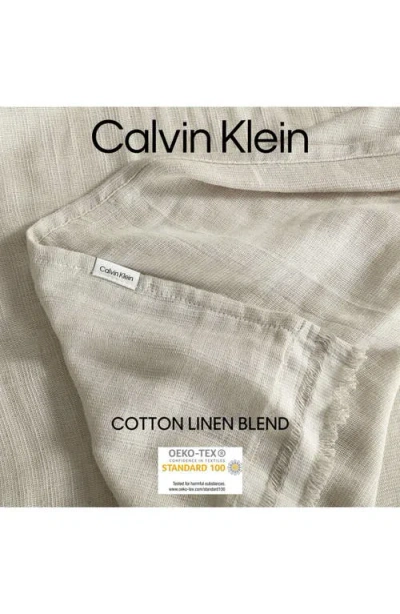 Calvin Klein Fine Weave Throw, 70" X 60" In Neutral