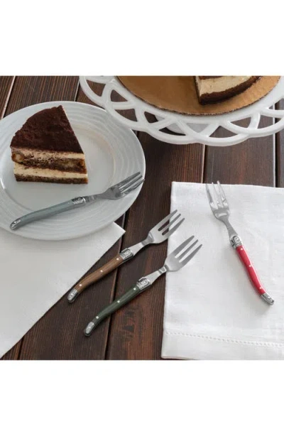 French Home Laguiole 4-piece Cake Fork Set In Multi
