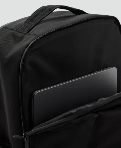 Mango Men's Black Multi-purpose Backpack In Black
