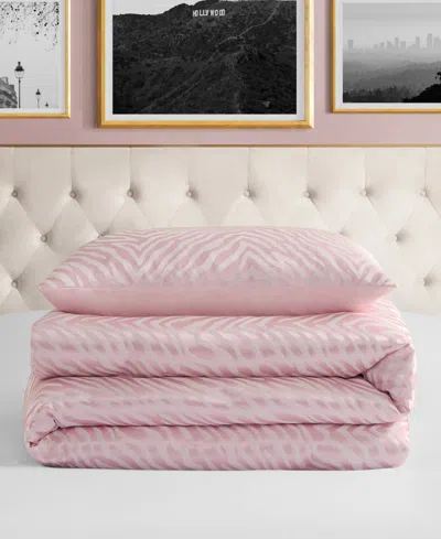 Juicy Couture Sparkle Zebra Jacquard 2-pc. Comforter Set, Twin/twin Xl In Pink