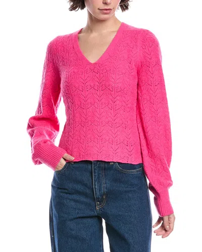 Design History Fleur Wool-blend Sweater In Pink
