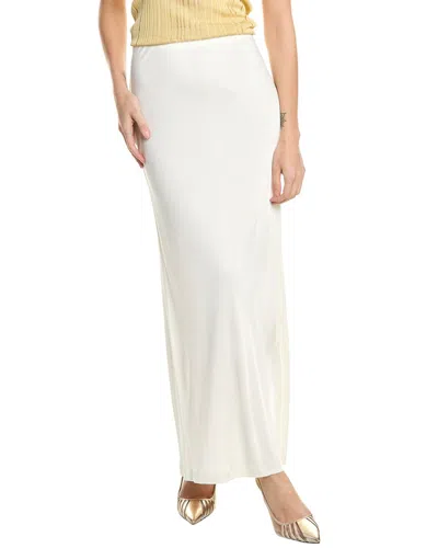 Helmut Lang Fluid Jersey Maxi Skirt In White
