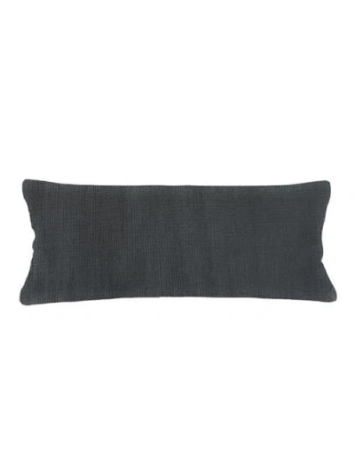Anaya So Soft Linen Body Pillow With Down Alternative Insert In Gray