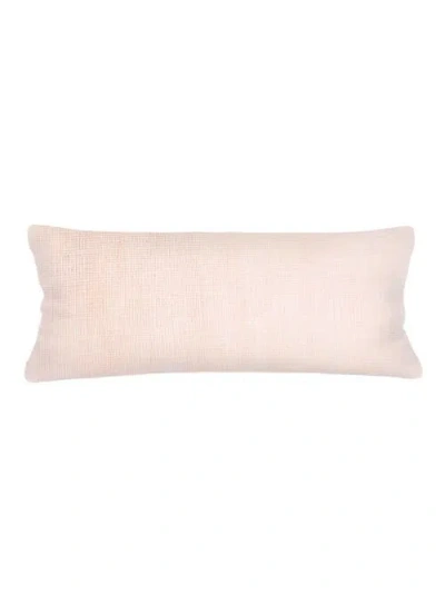 Anaya So Soft Linen Body Pillow With Down Alternative Insert In Pink