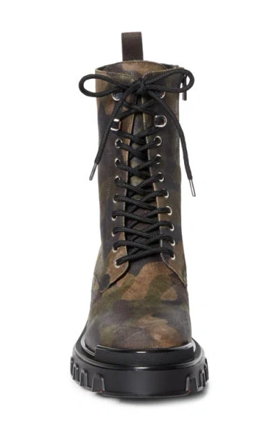 Christian Louboutin Trott Dune Camo Print Combat Boot In Multi