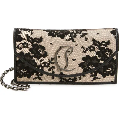 Christian Louboutin Loubi54 Lace Clutch In Neutral