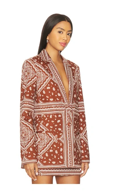 Amanda Uprichard Grady Blazer In Brown