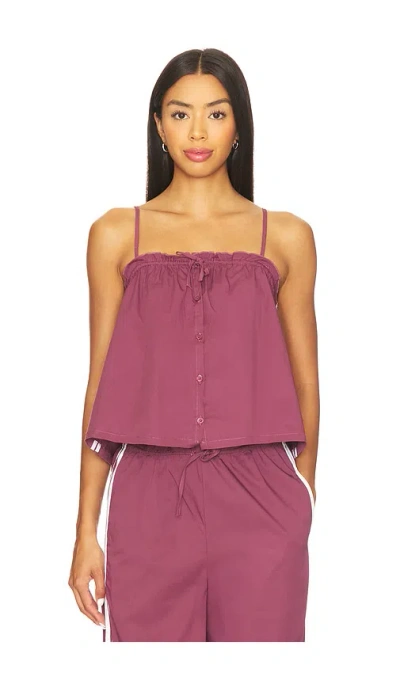 Weworewhat Button Up Boxy Tank In Purple