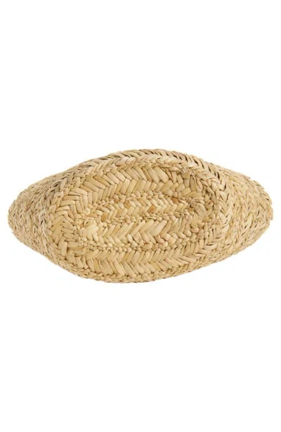 Anya Hindmarch Small Eyes Seagrass Basket Tote In Brown