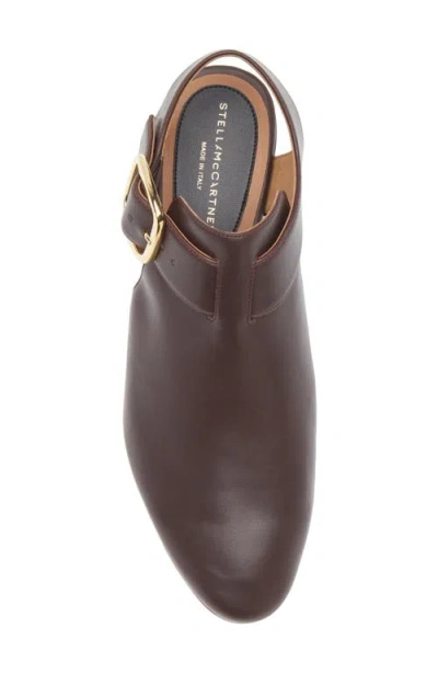 Stella Mccartney Elyse Closed-toe T-bar Platform Sandal In Brown