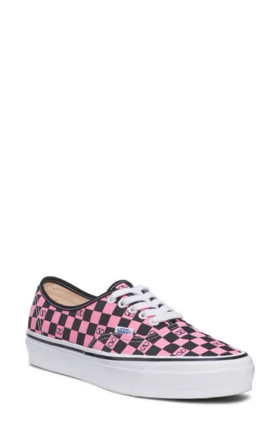 Valentino Garavani And Vans Low-top Trainer In Fabric With Vlogo Checkerboard Print In Multi