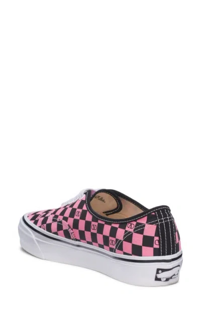 Valentino Garavani And Vans Low-top Trainer In Fabric With Vlogo Checkerboard Print In Multi