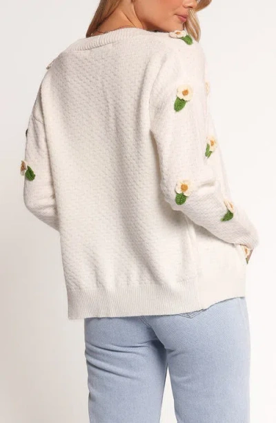 Petal And Pup Petal & Pup Jazzie Floral Cardigan In White
